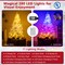 7 Feet Artificial Christmas Tree Hinged Pre-Lit Xmas Tree with 11 Lighting Modes